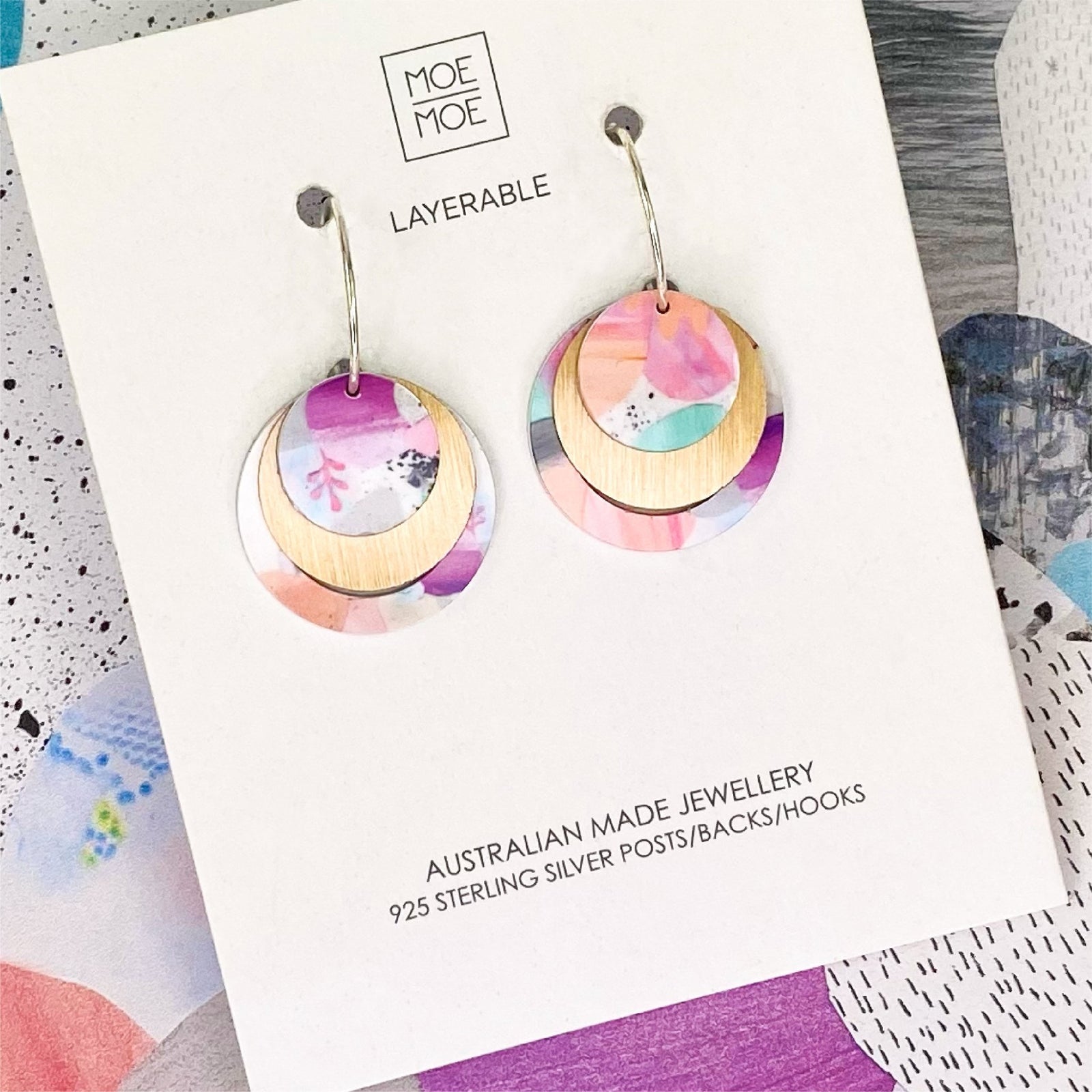 Laura Blythman Moon Reef Three Circle Hoop