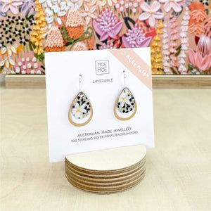 Alex Mason Wild Child Layered Iconic Outline Drop Earring