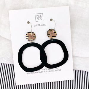 LUXE Ahoy Kiss Organic Circle Hoop Earring