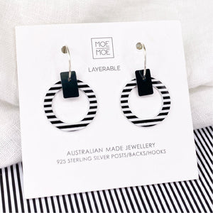LUXE Ahoy Small Outline Circle Hoop Earring