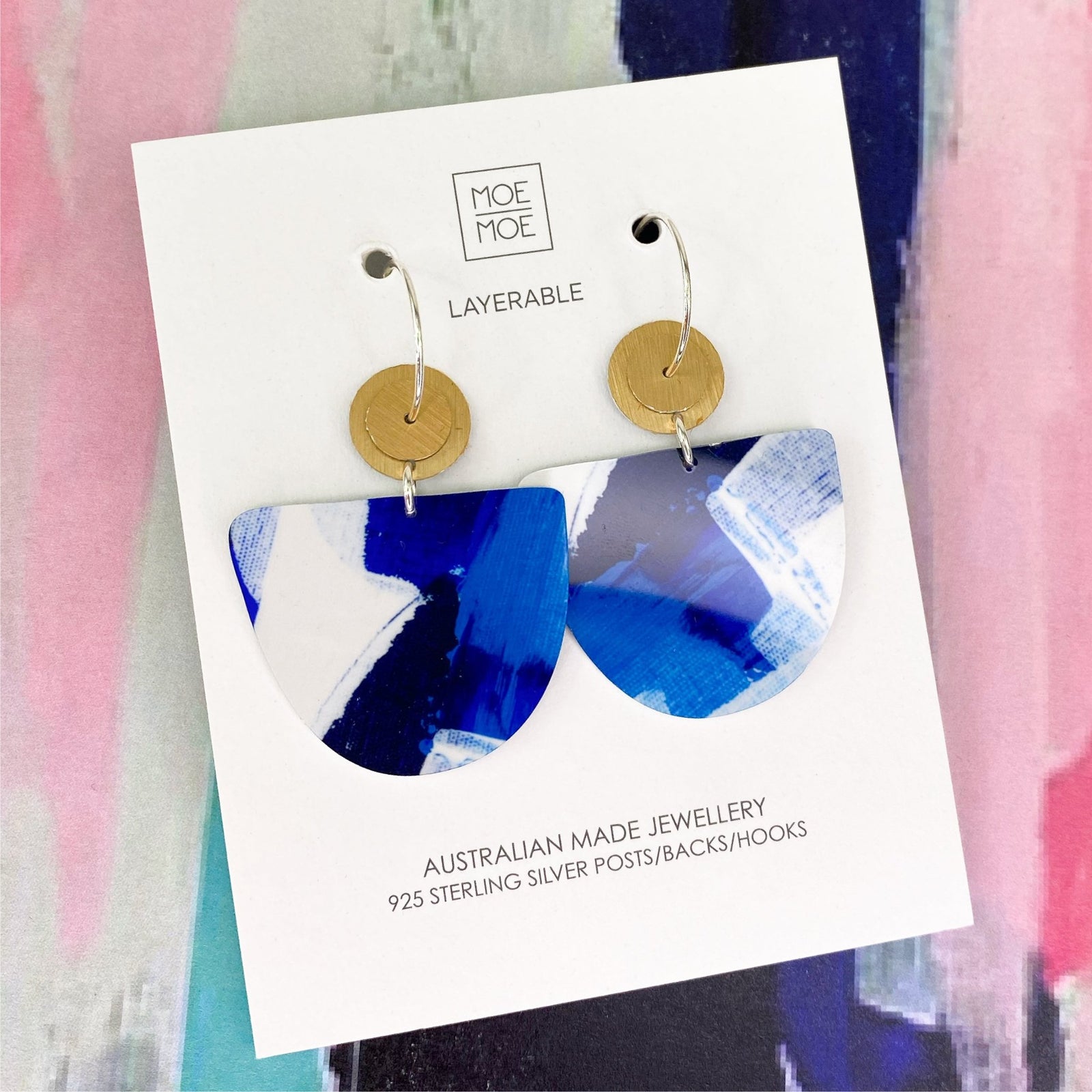 Maggi McDonald Enid Organic Bell Circles Hoop Earrings