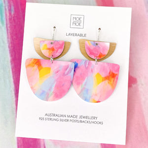 Maggi McDonald Maggi Layered Double Bell Drop Earrings