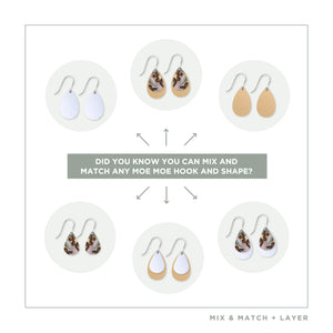 GUM NUTS ELLIS ROWAN Layered Double Tear Drop Earring