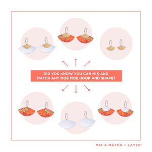 BLOSSOM ELLIS ROWAN Layered Fan Hoop Earring