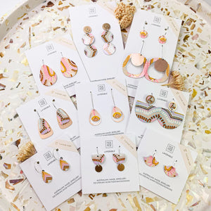 NATALIE BY NATALIE JADE MINI TEAR HOOP EARRINGS