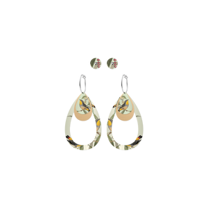 Native Birds Parrot & Pardalote Trinity Tear & Stud Pack Earring