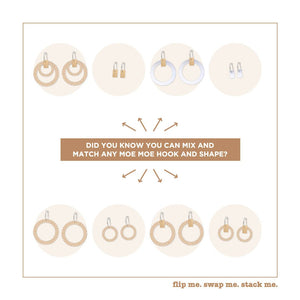 Playful Hues Double Halo Hoop Earrings