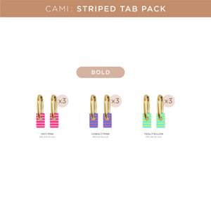Cami Pack Striped Tab Bold