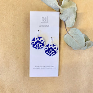 Grecian Circle Drop Earrings