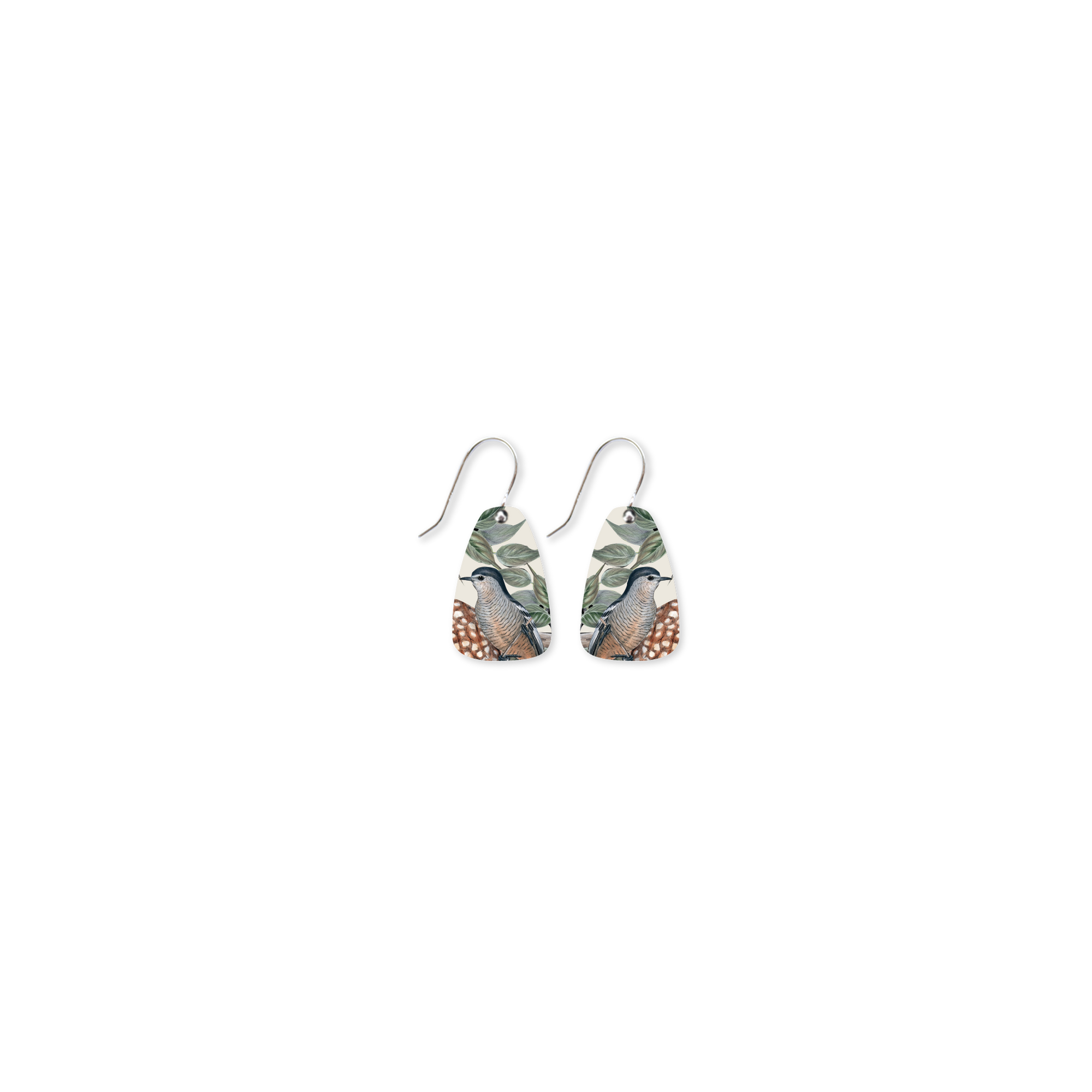 Native Birds Feather & Cuckoo Small Summit Drop  Earring