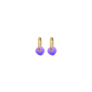 Cami Ombre Circle Blue/Mauve Earring
