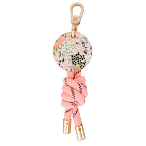 Keyring Floral Wild Child Coral