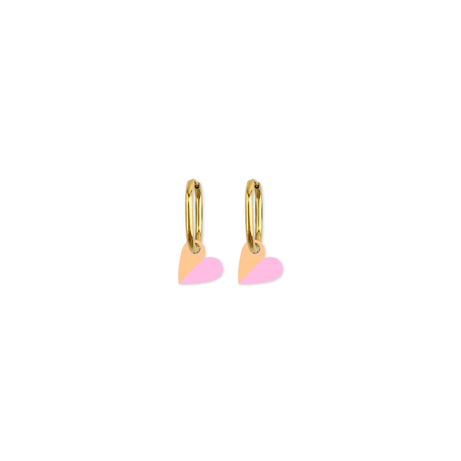 Cami Vovo Heart Custard/Soft Pink Earring