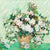Van Gogh Roses Layered Classic Bell Hoop Earrings