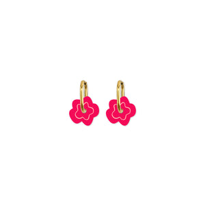 Cami Organic Flower Coral/Apricot Earring