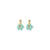 Cami Organic Flower Mint/Pine Earring