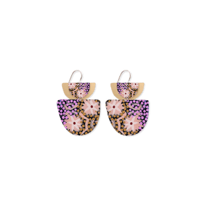 Azeza Possum Ceremony Layered Double Bell drop Earrings