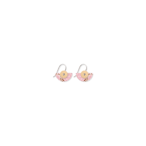 Azeza Possum Ceremony Layered Small Moon Drop Earrings
