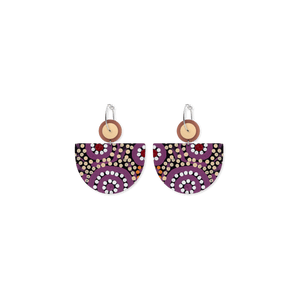 Azeza Possum Country Large Bell circle Hoop Earrings