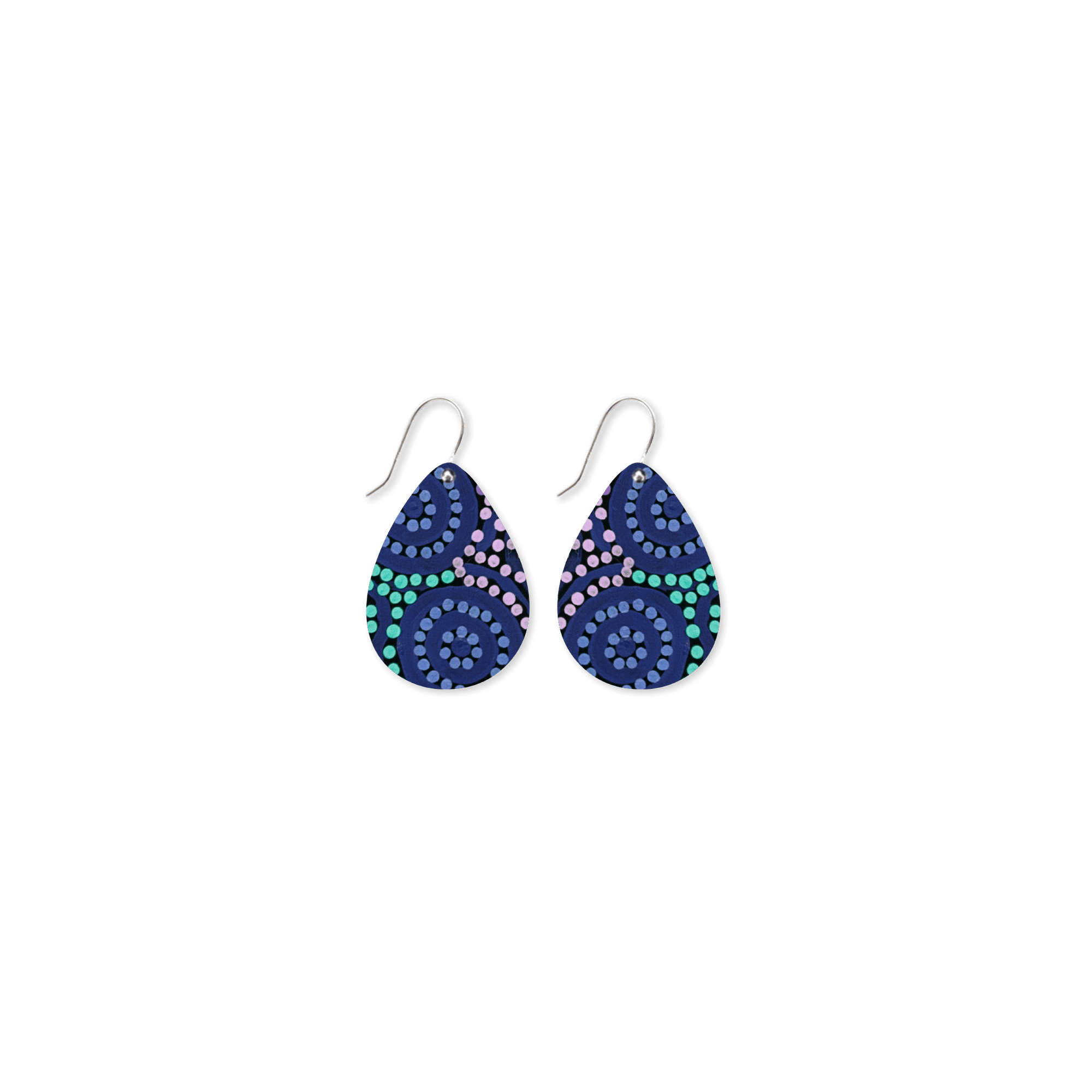 Azeza Possum Dreamtime Iconic tear Drop Earrings