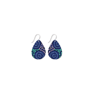 Azeza Possum Dreamtime Iconic tear Drop Earrings