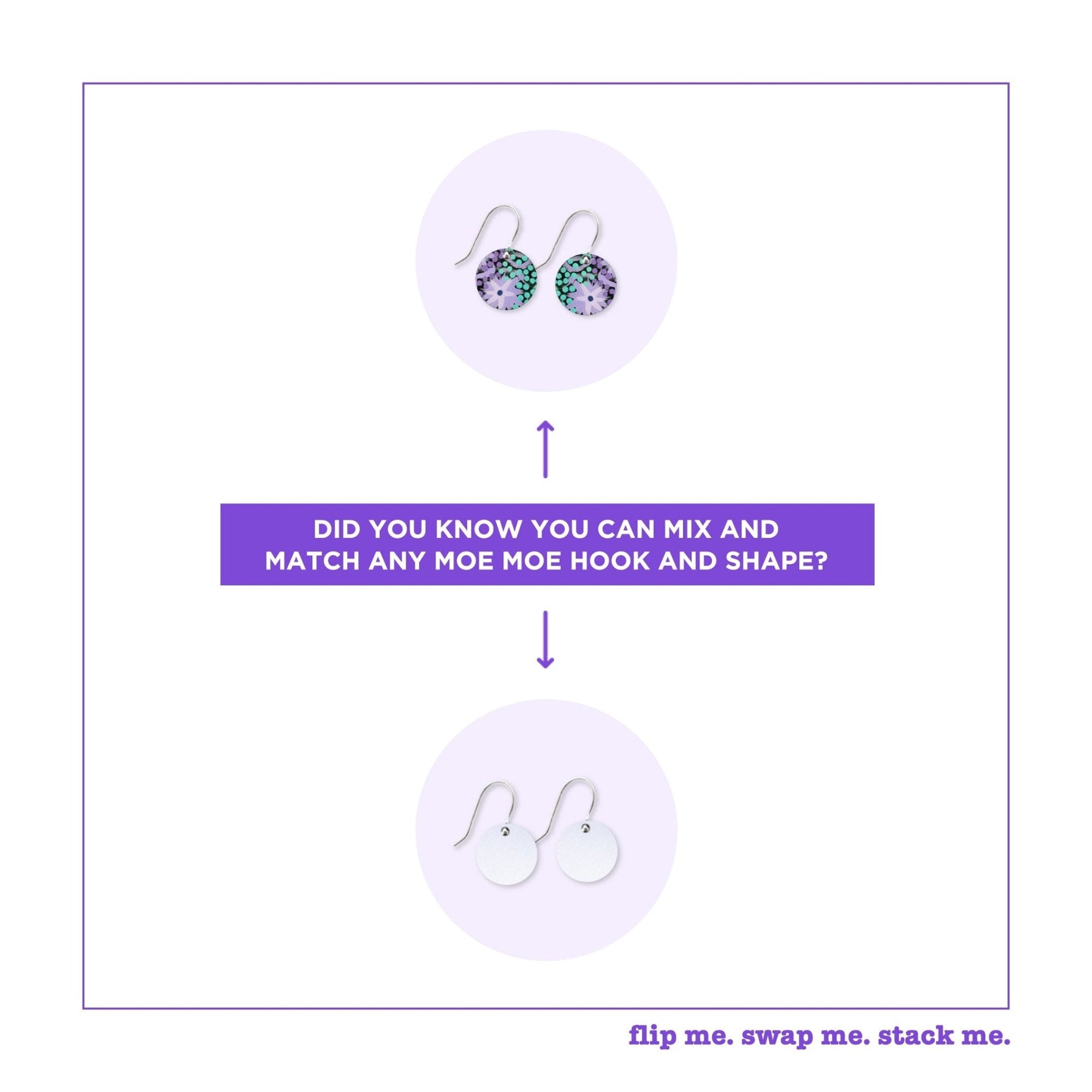 Azeza Possum Dreamtime Small Circle Drop Earrings