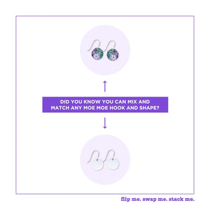 Azeza Possum Dreamtime Small Circle Drop Earrings