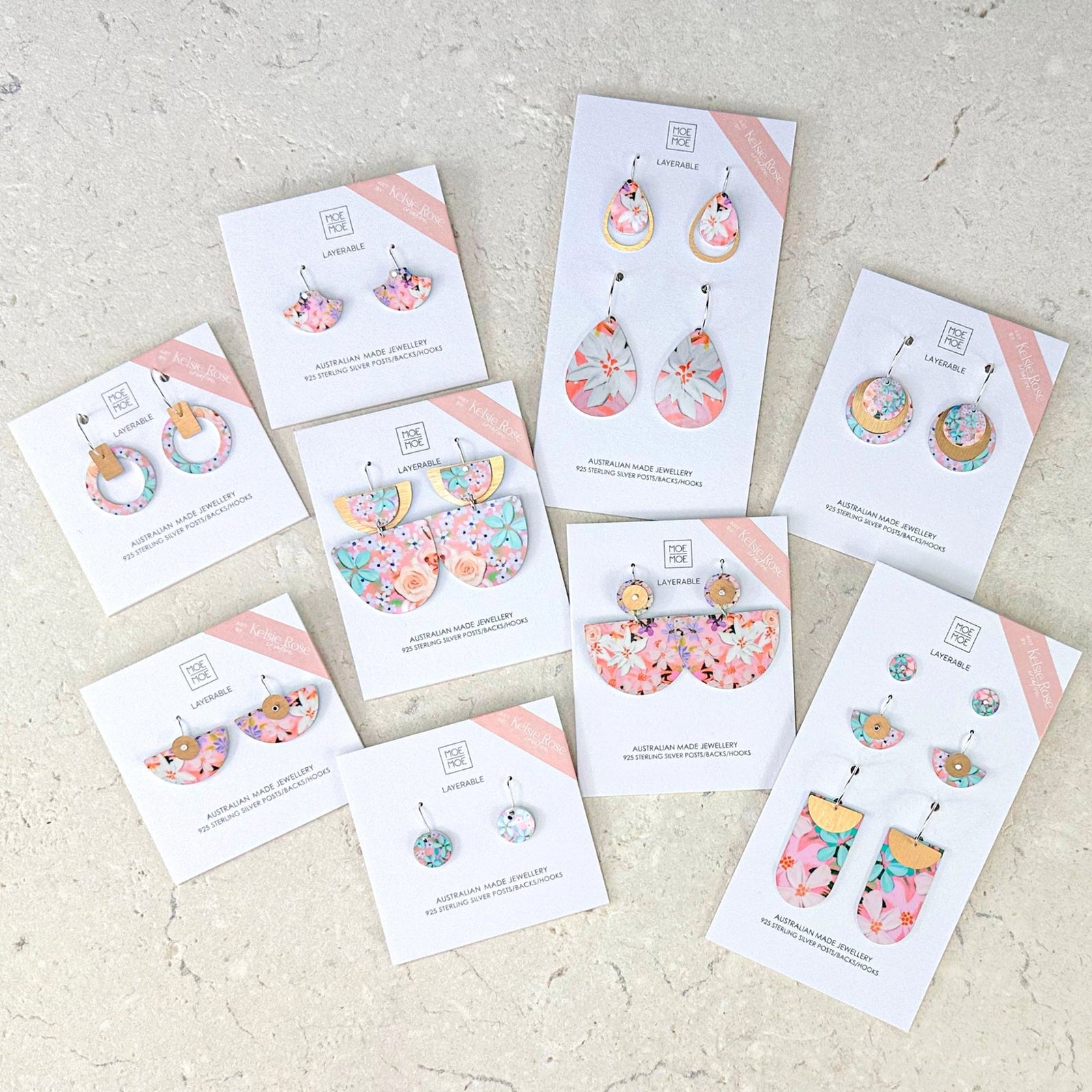 Kelsie Rose Petals Small Circle Drop Earrings