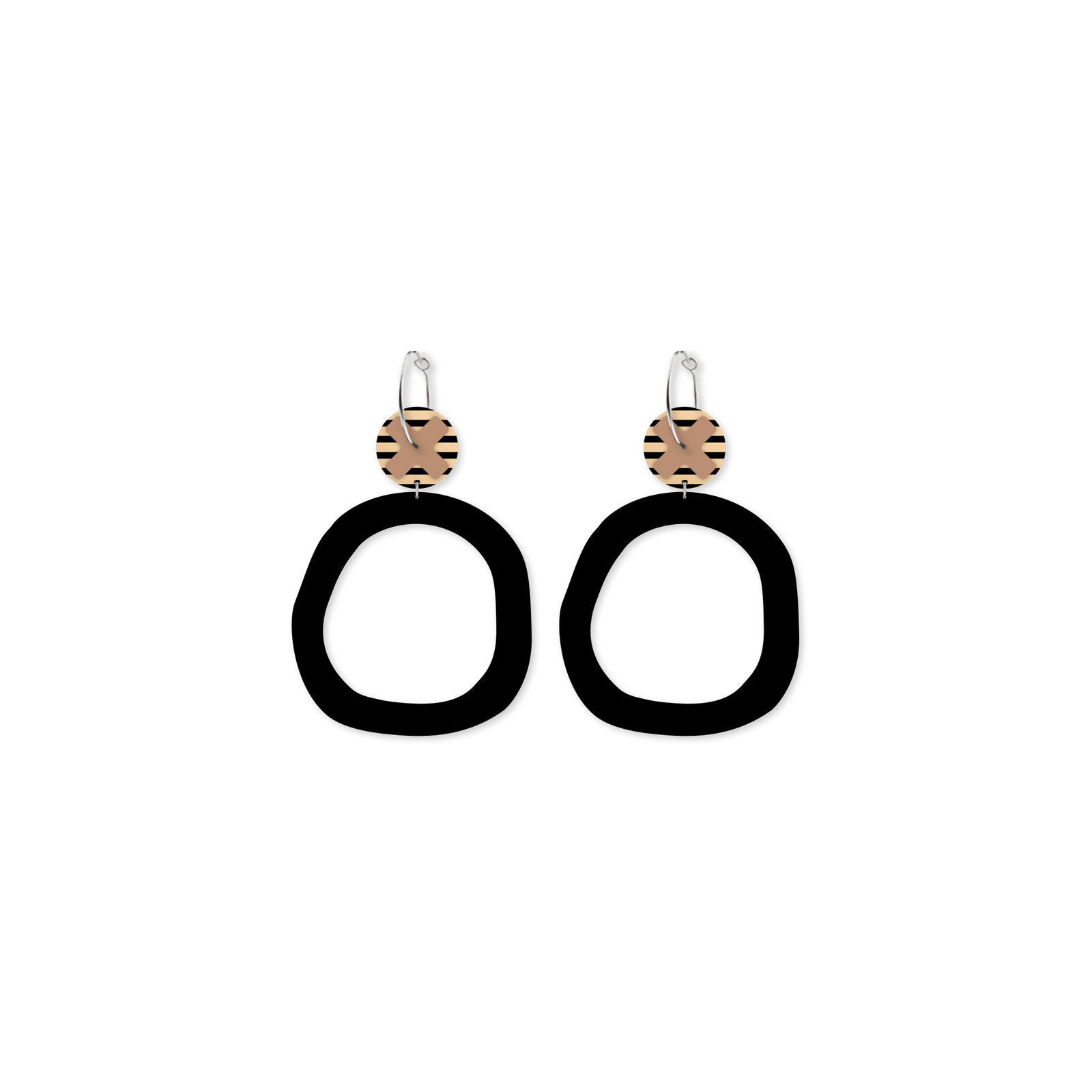 LUXE Ahoy Kiss Organic Circle Hoop Earring