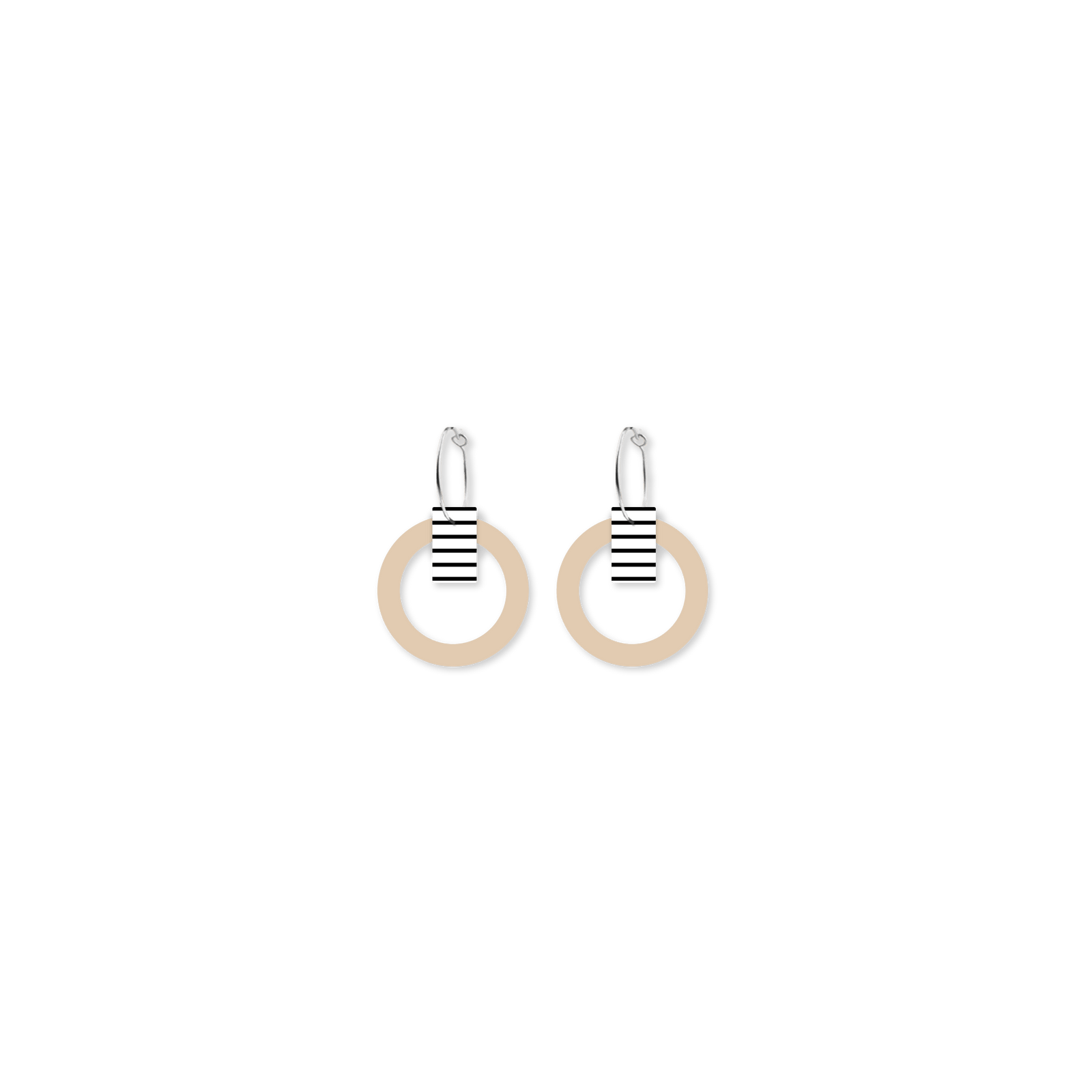 LUXE Fusion Small Outline Circle Hoop Earring