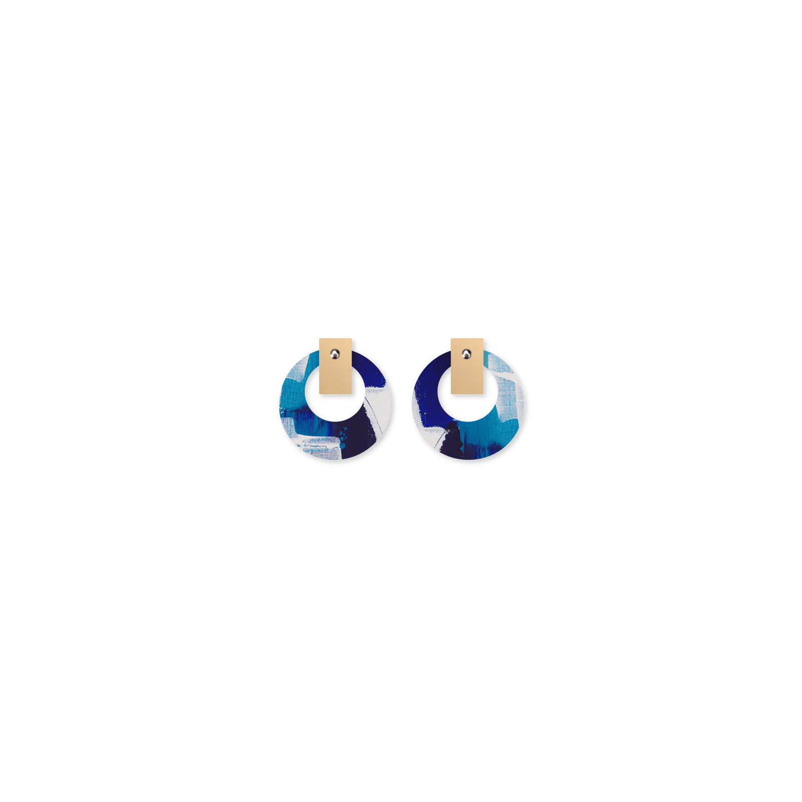 Maggi McDonald Enid Layered Small Retro Stud Earrings