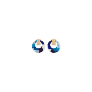 Maggi McDonald Enid Layered Small Retro Stud Earrings