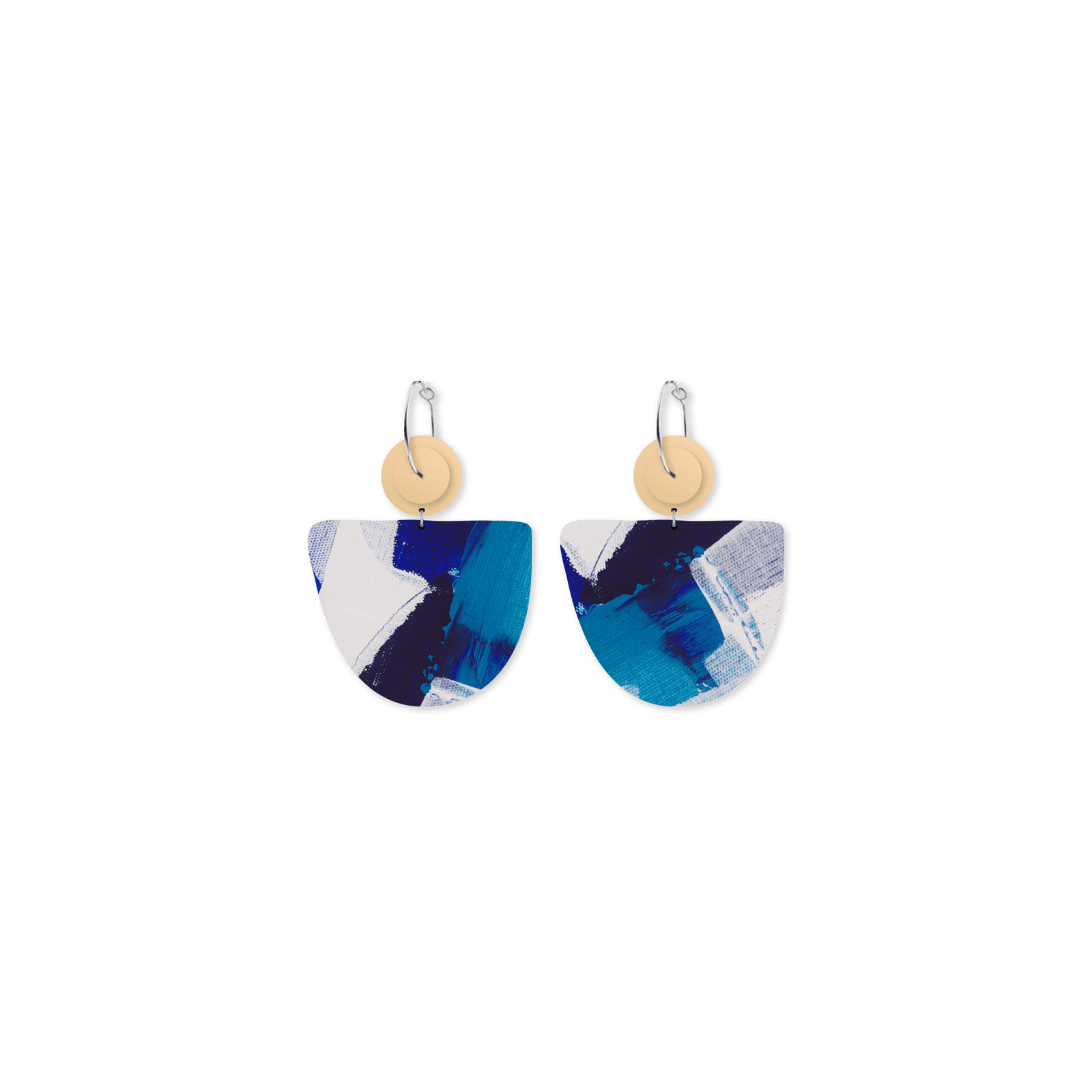 Maggi McDonald Enid Organic Bell Circles Hoop Earrings