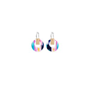 Maggi McDonald Pop Layered Small Retro Hoop Earrings