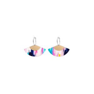 Maggi McDonald Pop Layered Fan Hoop Earrings