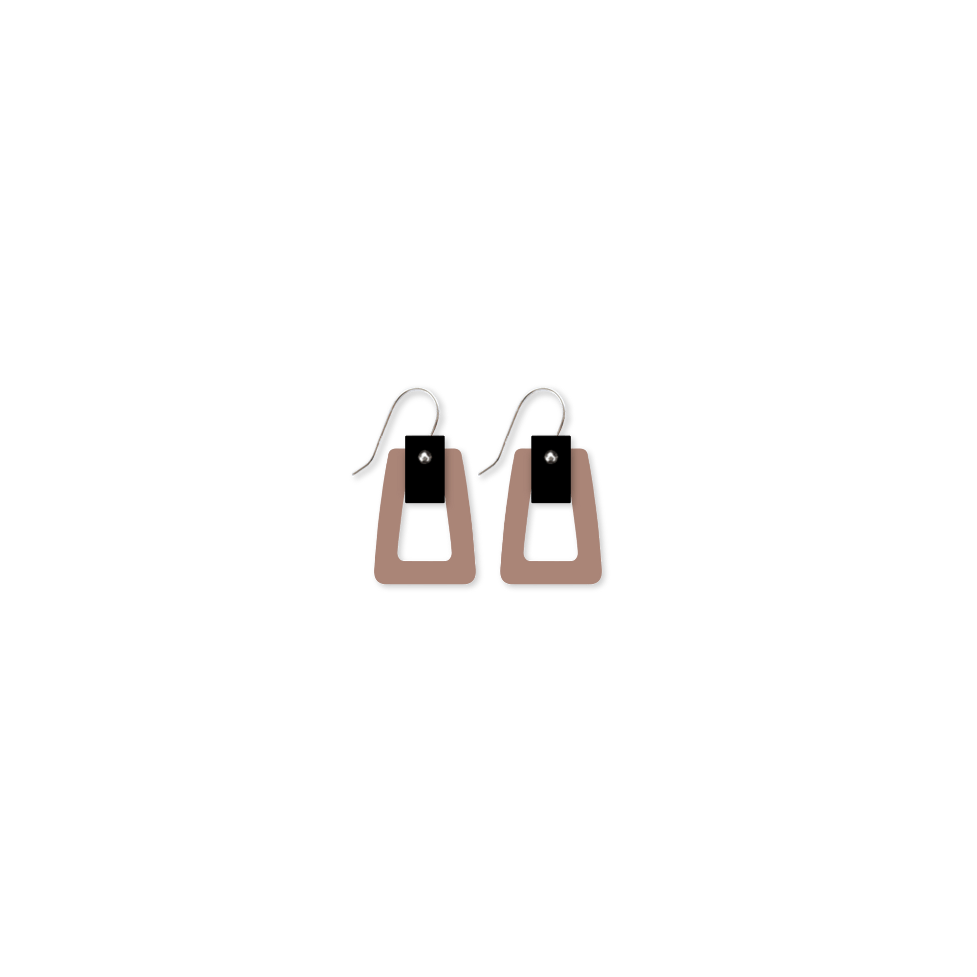 Earth&Stone Clay Small Outline Trestle Drop Earrings