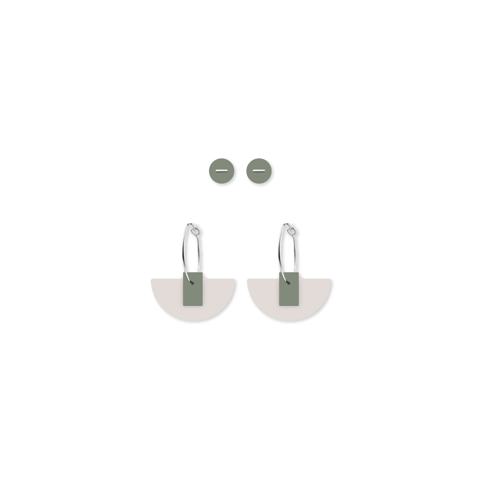 Earth&Stone Olive Mod Pack Earrings