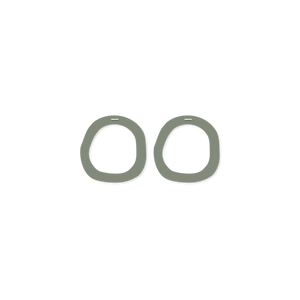 Earth&Stone Olive Organic Halo Stud Earrings