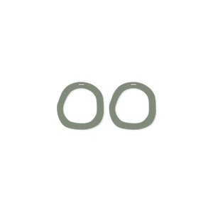 Earth&Stone Olive Organic Halo Stud Earrings