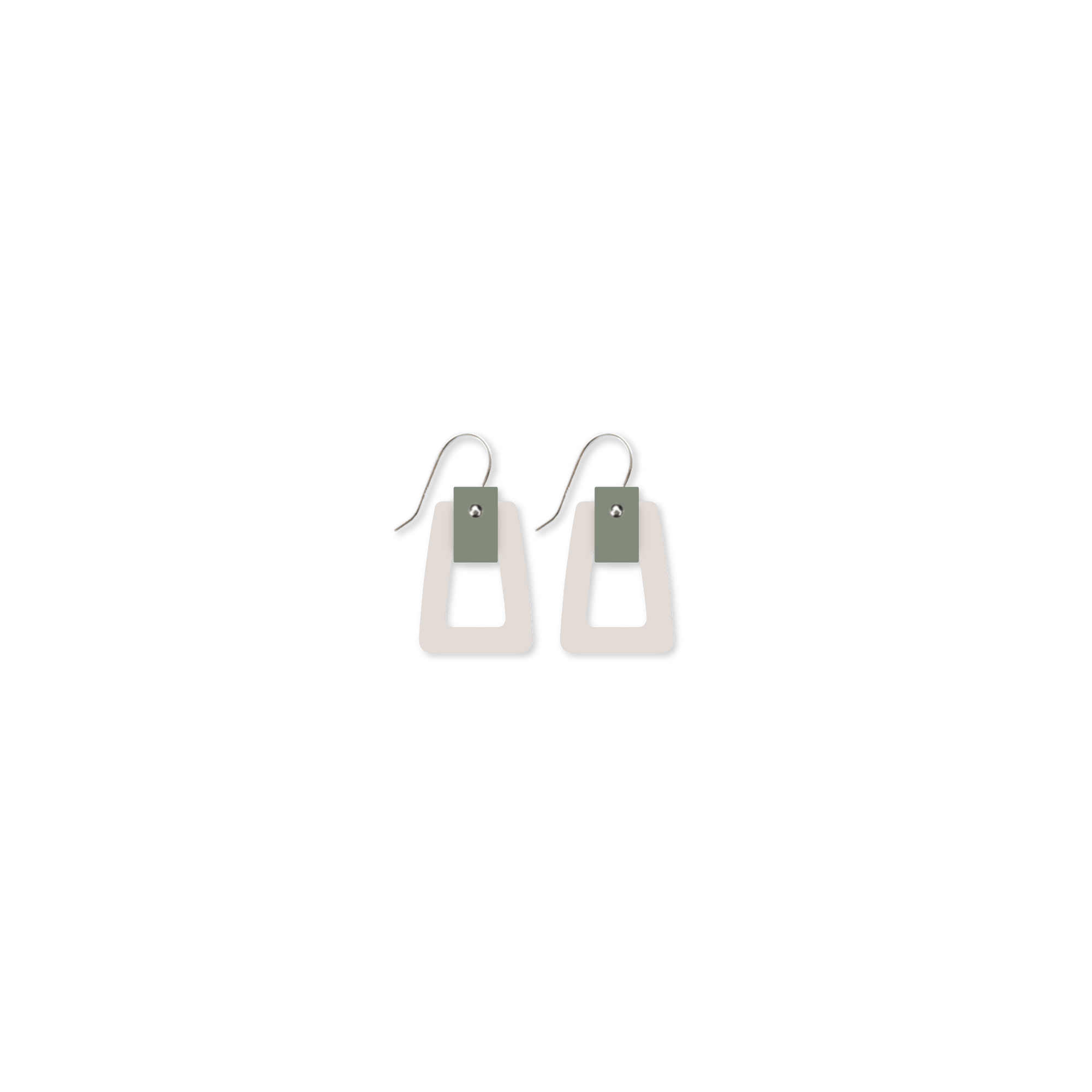 Earth&Stone Stone Small Outline Trestle Drop Earrings