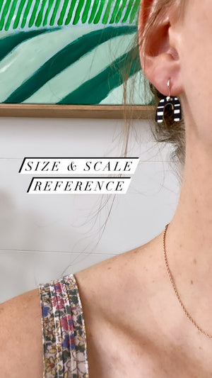 Metallic Pastels Small Arch Drop Earrings