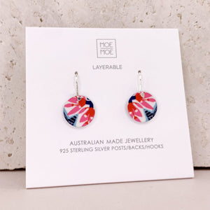 Miss Moresby Fiesta Small Circle Drop Earrings