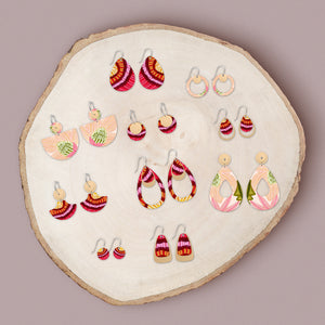 Kirsten Katz Blossom Iconic Tear Drop Earrings