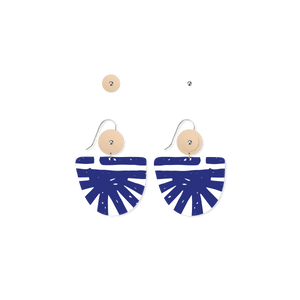 Ellenika Stacked Organic Bell Drop Earrings