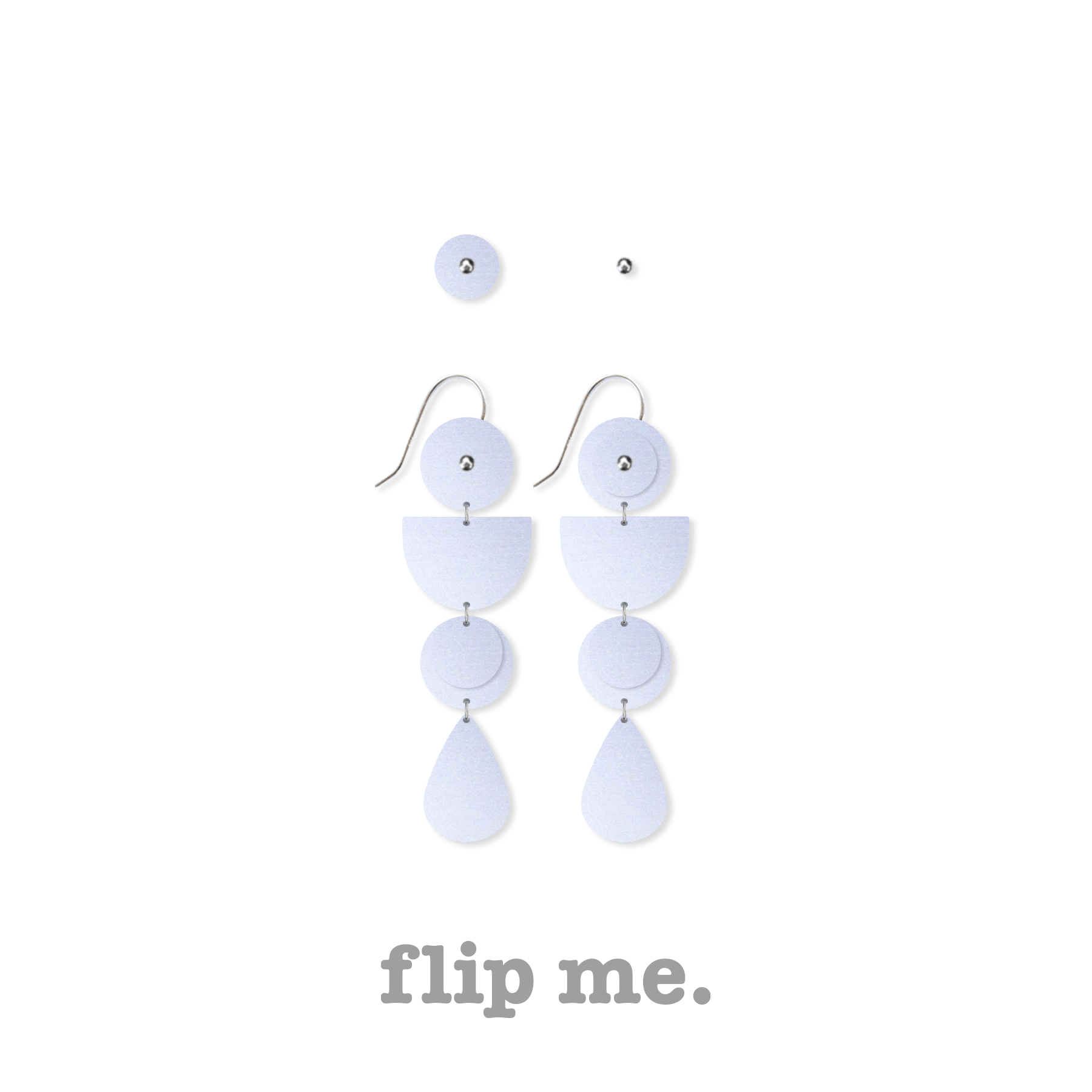 Ellenika Stacked Pente Drop Earrings