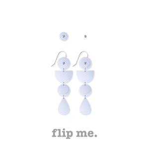 Ellenika Stacked Pente Drop Earrings