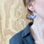 Grecian Medium Moon Long Drop Earrings