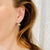 Green and Yellow Mini Circle Drop Earrings