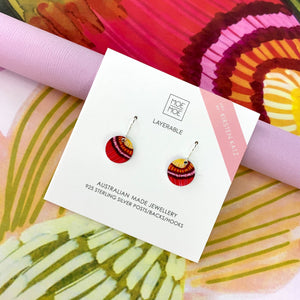 Kirsten Katz Blossom Small Circle Drop Earrings