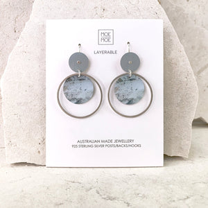 Museums of History NSW Artifacts Abstract Double Disc Drop Earrings